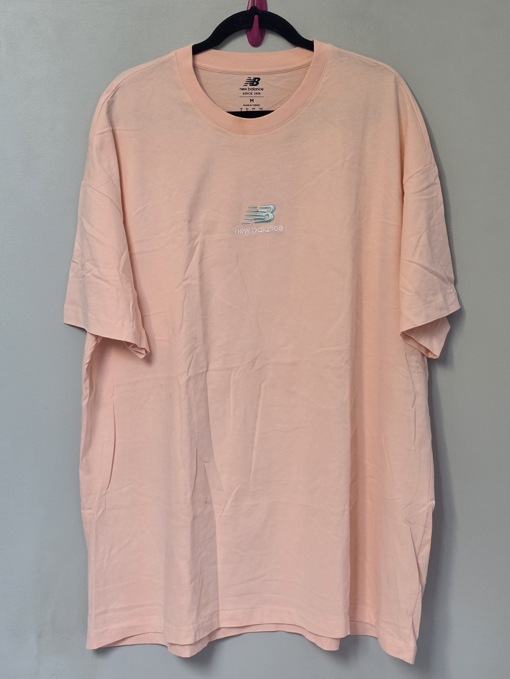 New Balance Men's Light Peach Short-Sleeve Logo Tee